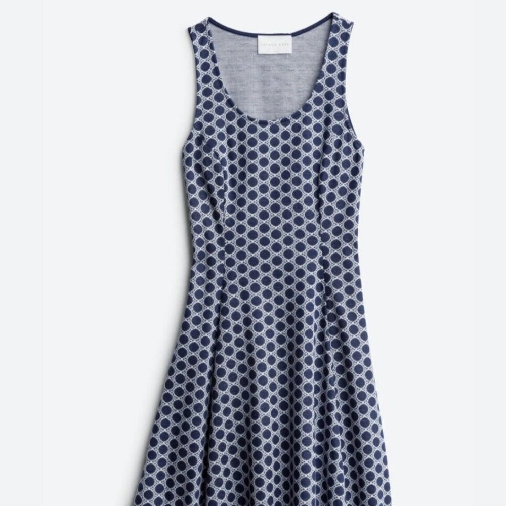 French Grey Arielle Textured Knit Dress (S)